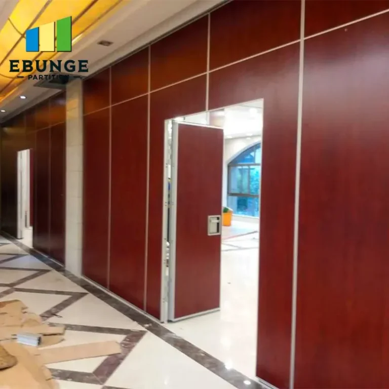 sliding partition track specification panel stacking layout