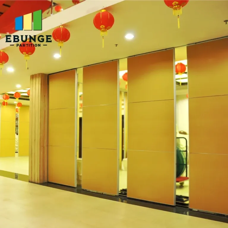 sliding partition track specification for hotel ballroom