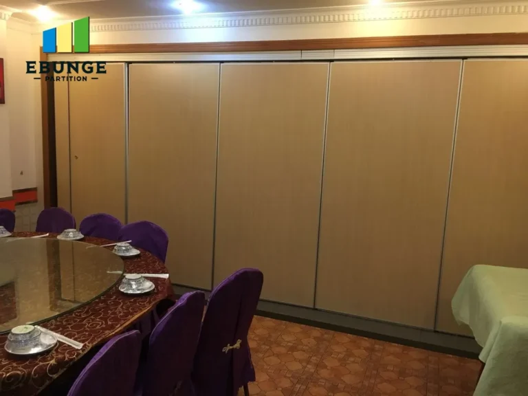 sliding partition track specification for hospital consultation room
