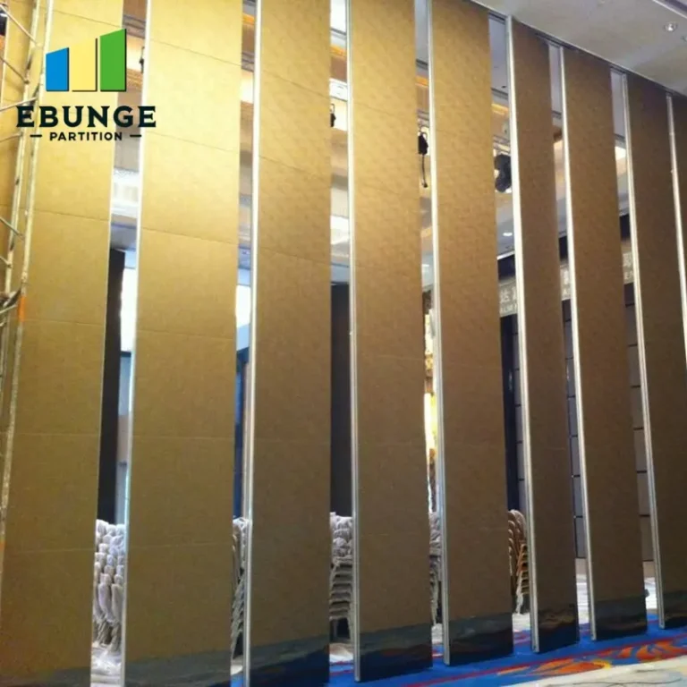 operable wall track system in a training center