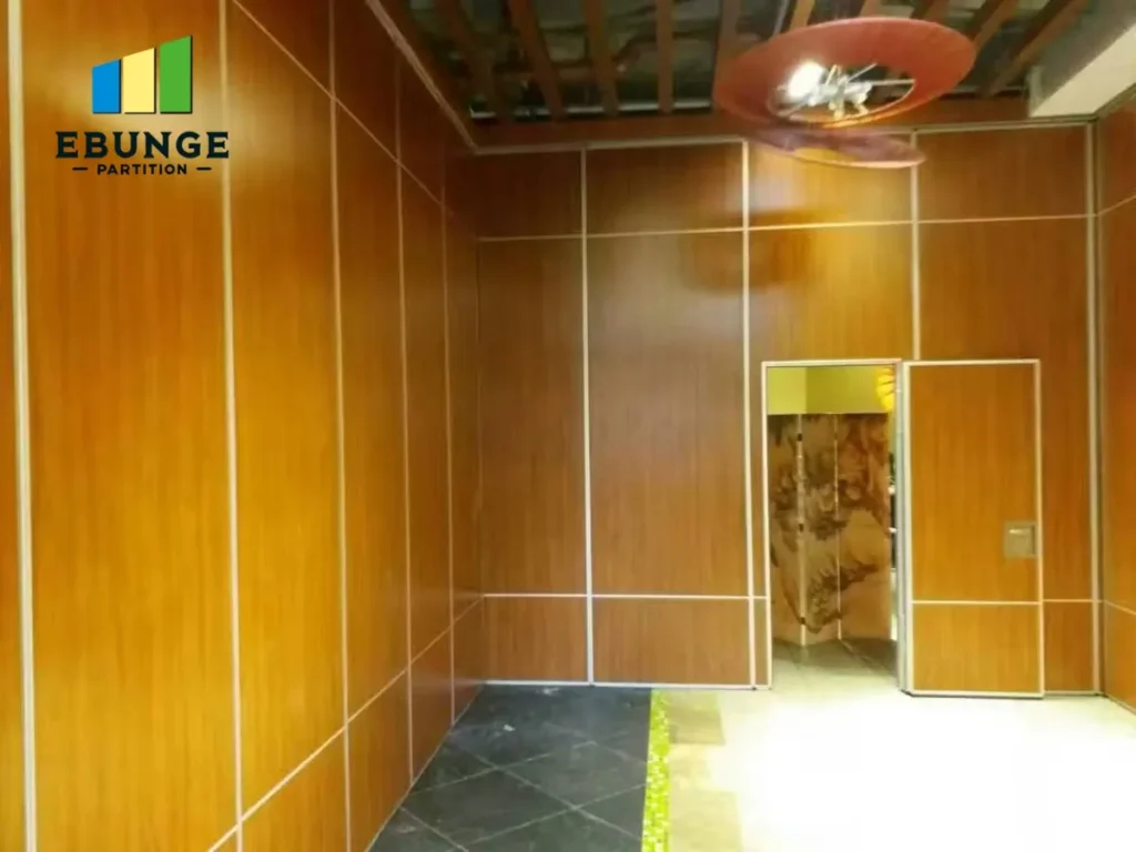 restaurant operable wall finishes project review acoustic movable wall