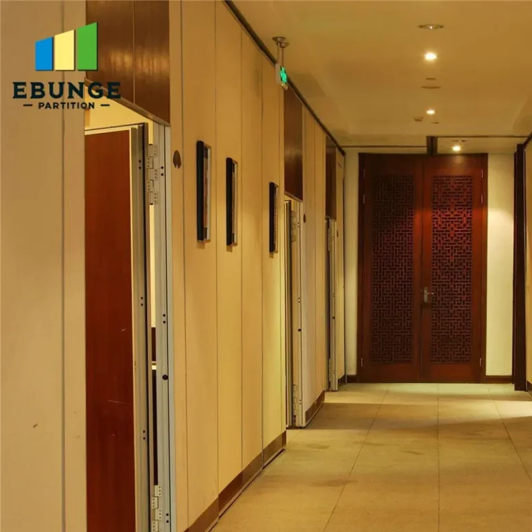 operable wall system panel stacking design in a training center