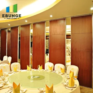movable acoustic wall acoustic performance for hotel ballroom
