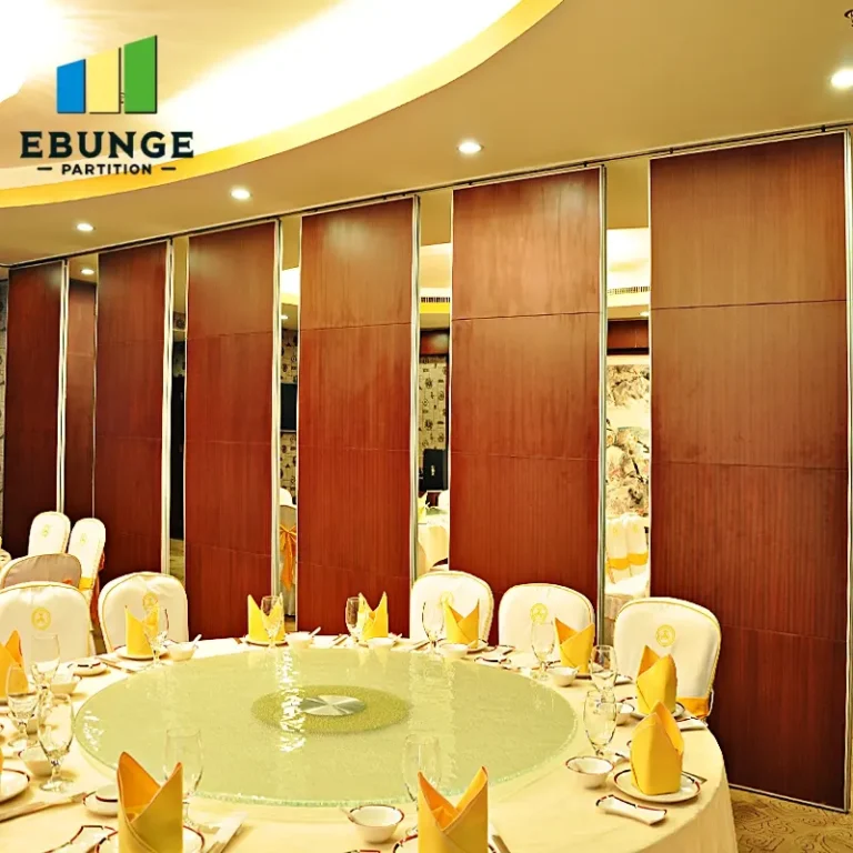 movable acoustic wall acoustic performance for hotel ballroom