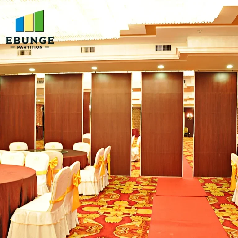 operable wall track coordination diagram for hotel banquet hall