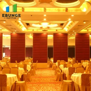 operable wall system track selection for restaurant private rooms