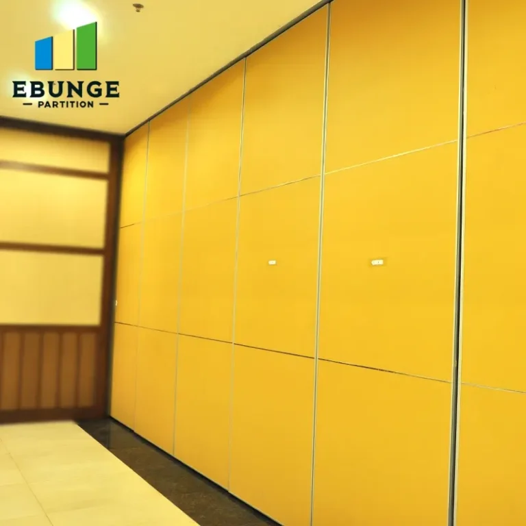 hospital consultation room with operable wall in open position