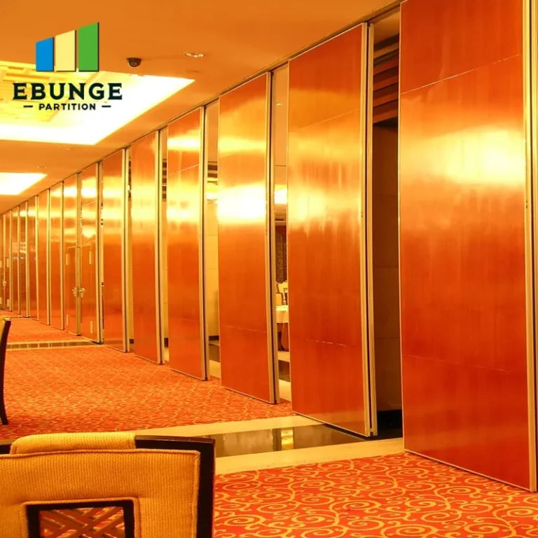 operable wall track coordination in conference room