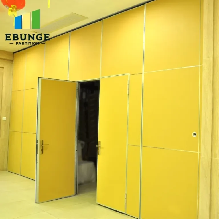 top hung operable wall in community center with ebunge acoustic partition