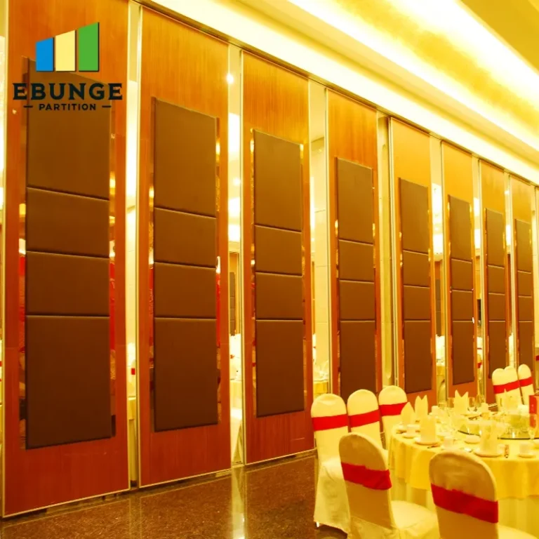 of training center with movable partition walls in use