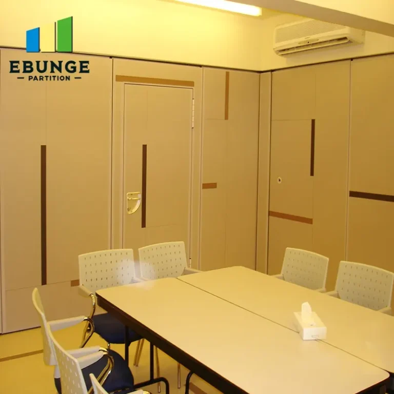 hospital sliding partition installation in a consultation room