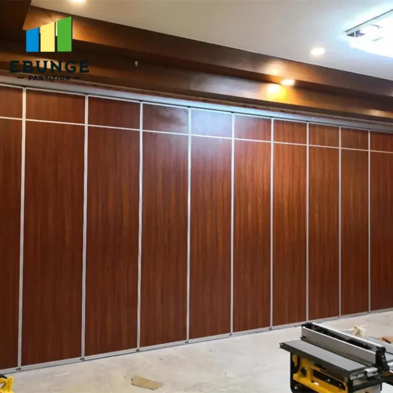 operable wall system for hotel ballroom with acoustic movable partition