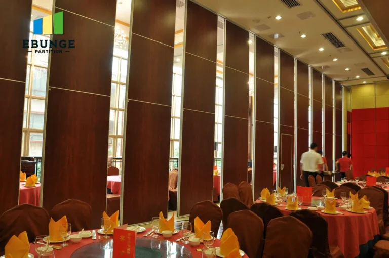operable wall louvers in a conference room with acoustic panels