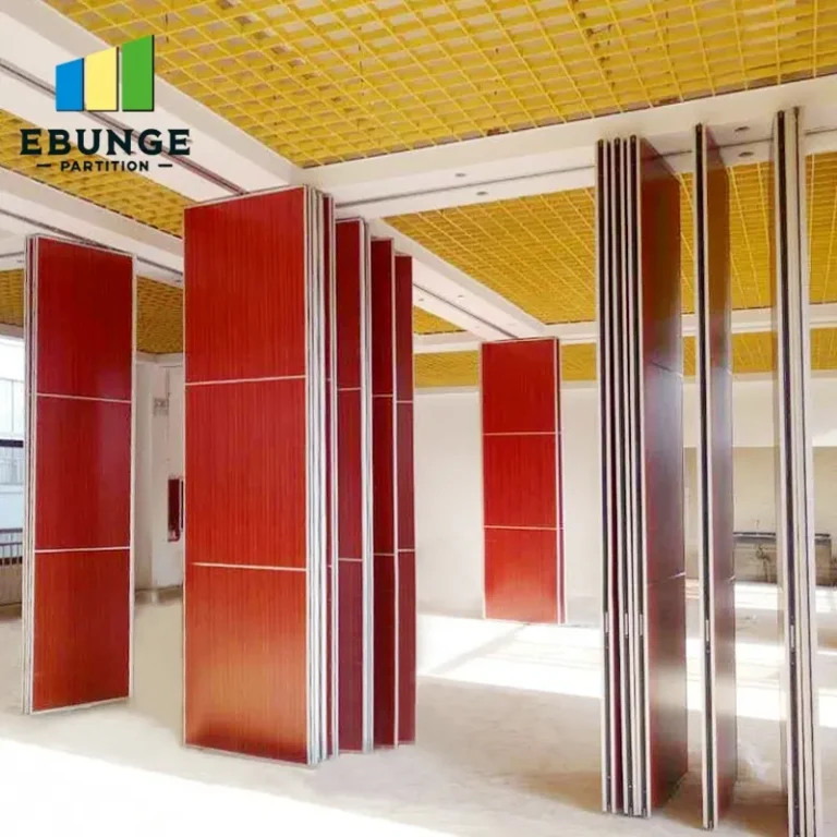 acoustic partition wall track system in training center