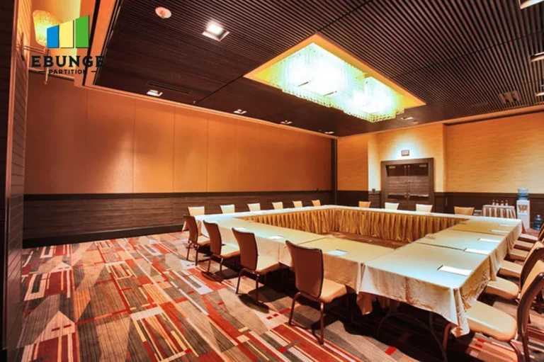 operable wall system design criteria for office meeting rooms with acoustic panels