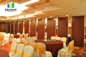 operable wall system acoustic performance evaluation in a school hall