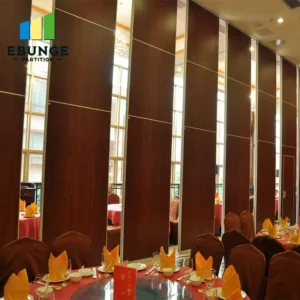 restaurant acoustic movable wall performance for hotel ballroom