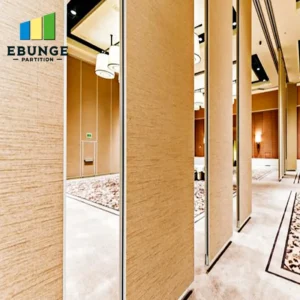 acoustic partition wall track system in training center