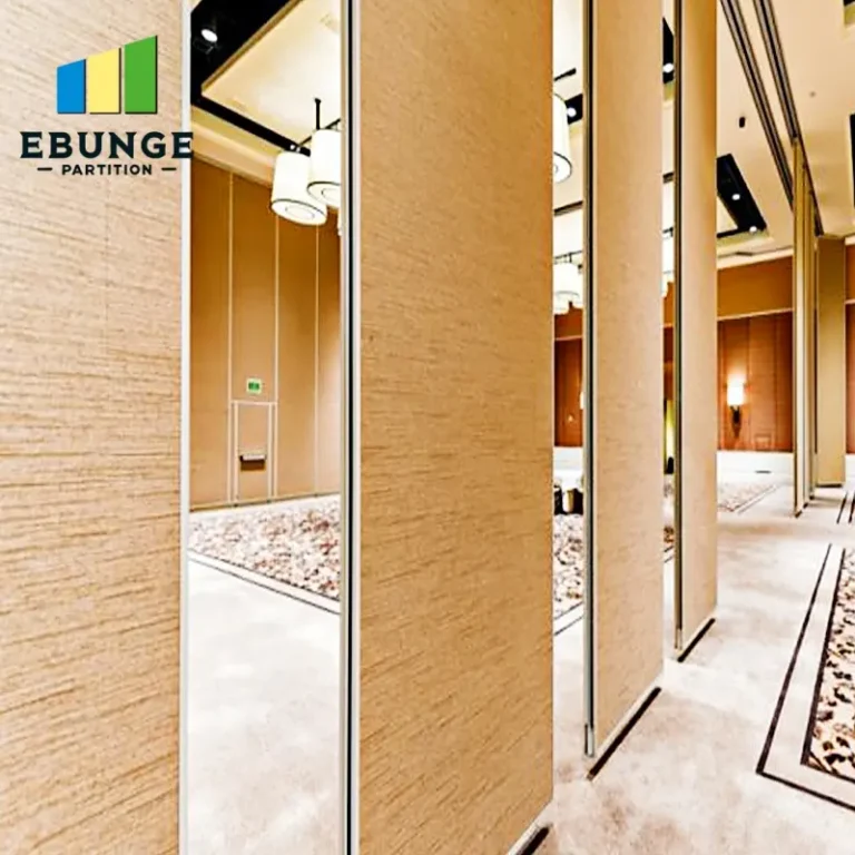 acoustic partition wall track system in training center
