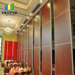 operable wall system panel stacking design in community center
