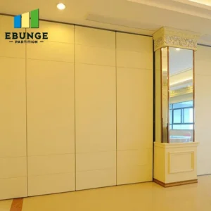top-hung operable partition in modern office meeting room