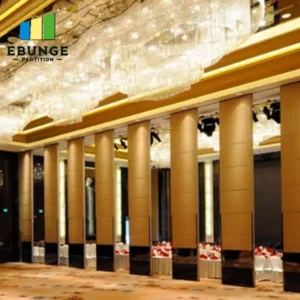 movable acoustic wall finish options in a training center