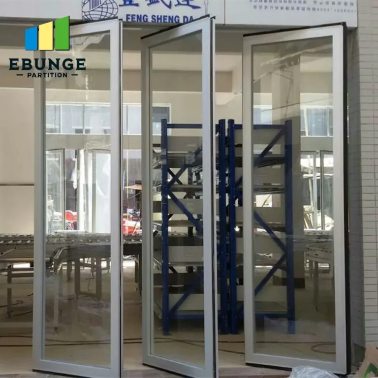 hospital consultation room with acoustic partition wall closed for privacy
