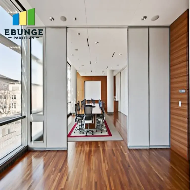 movable wall finishes for commercial top hung track system