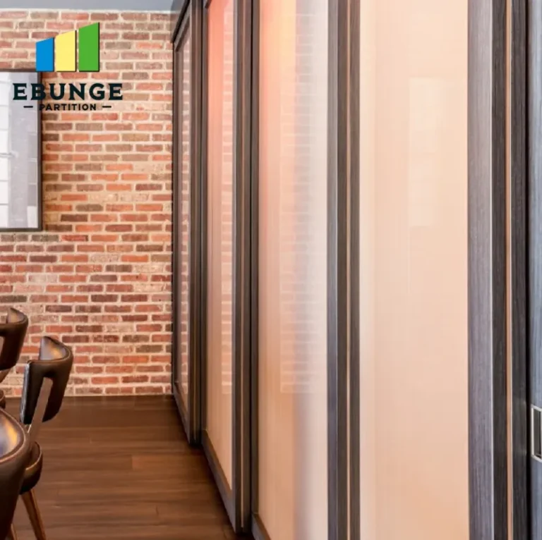 movable acoustic walls panel stacking layout