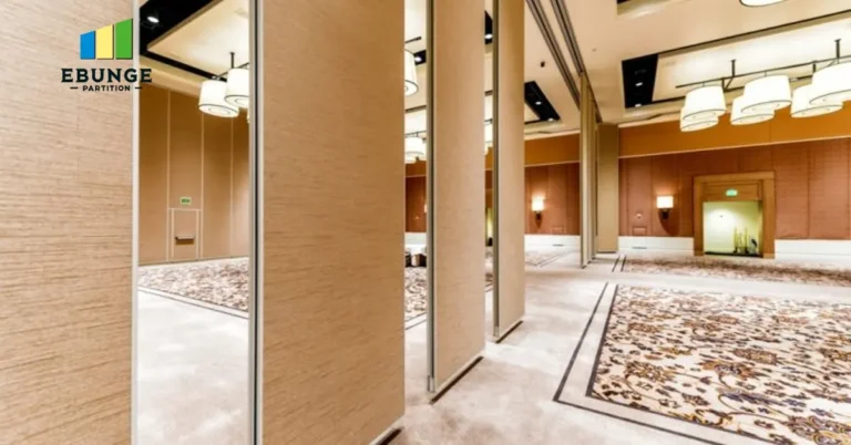folding partition walls commercial in a hotel restaurant private room