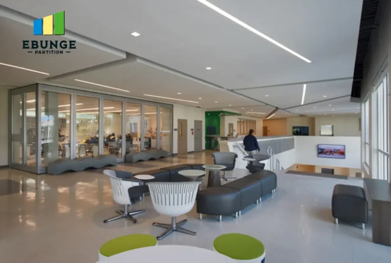 movable partition wall in a modern office meeting room in pakistan