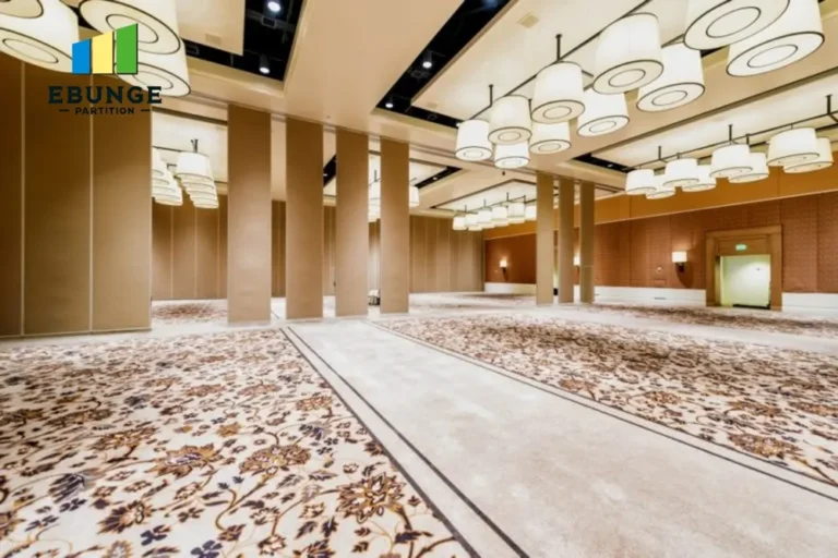 hospital folding partition cost panel stacking layout