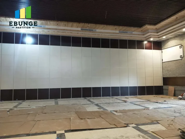 architect selecting restaurant folding partition cost options