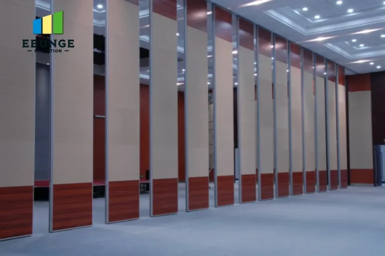 movable partition system panel stacking layout