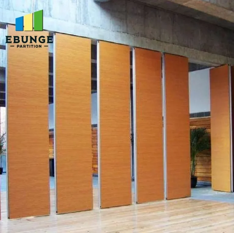 hospital folding partition panel stacking for conference room project
