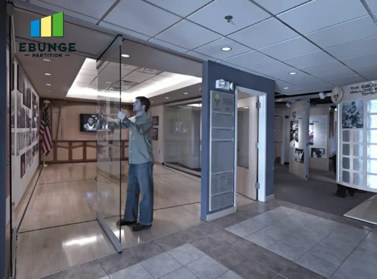 restaurant movable partition panel stacking panel stacking layout