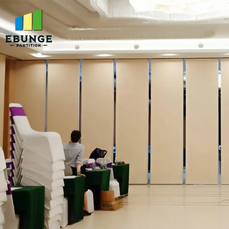 training center folding partition supplier panel stacking layout