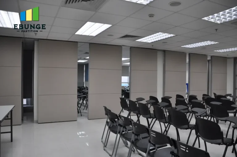 movable walls for gallery top hung track system