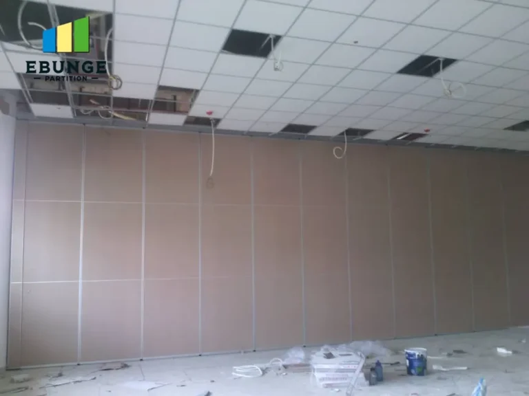 hospital folding partition design top hung track system