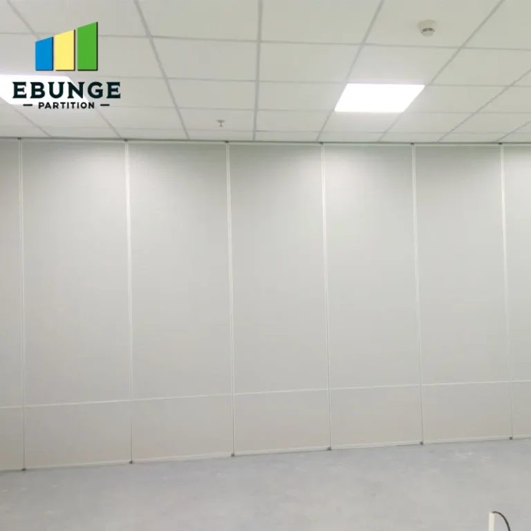 conference room with movable partition wall installation
