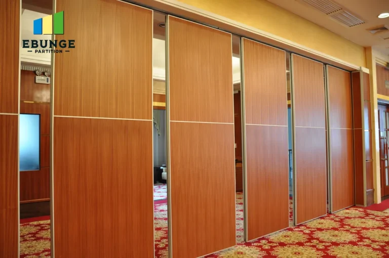 modern folding wall system in a training center