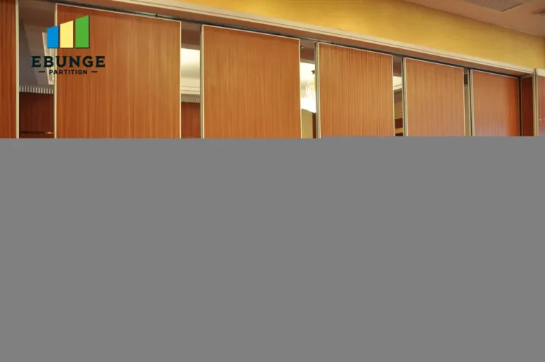 movable partition maintenance panel stacking layout
