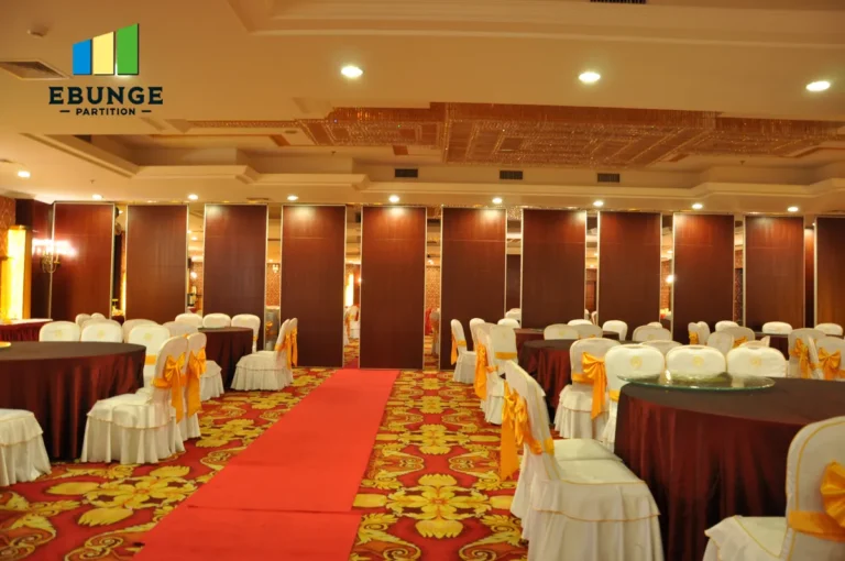 modern training center with movable partition wall finishes
