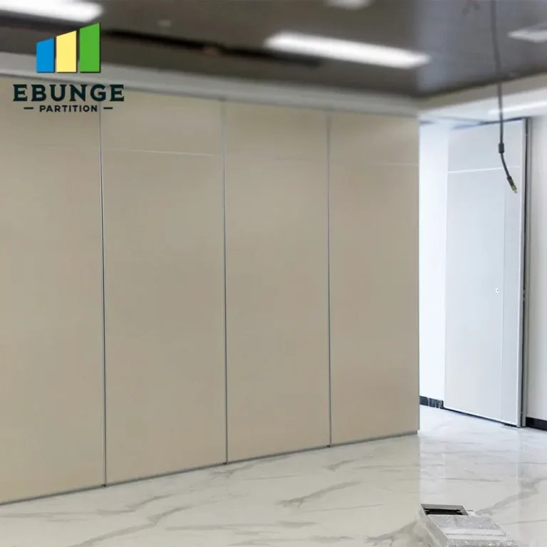 movable wall finishes for commercial panel stacking layout