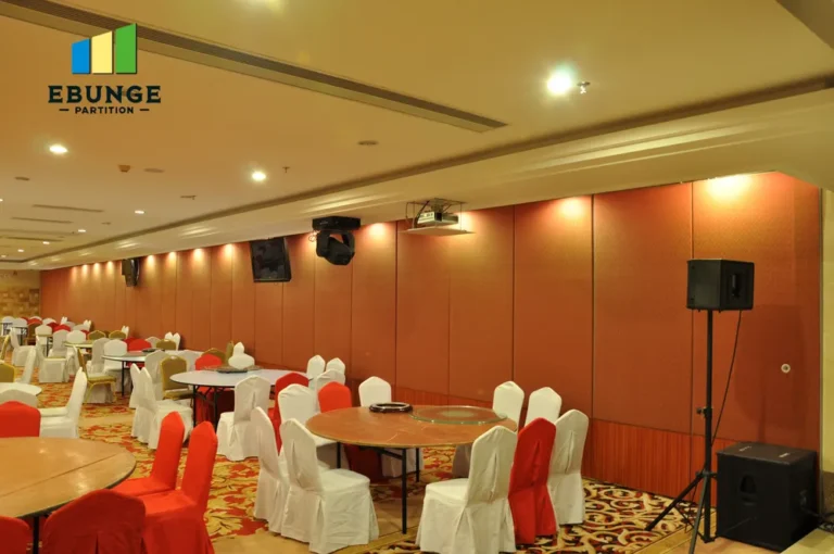 folding sliding partition door for conference room project