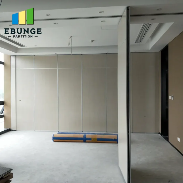 stc rating movable partition panel stacking layout