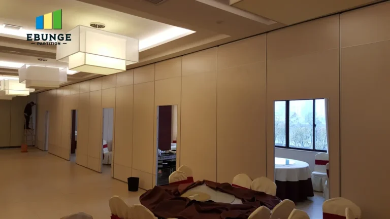 hospital folding partition design with acoustic movable wall in consultation room