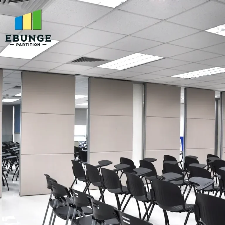 movable walls architecture in restaurant private room with acoustic panels