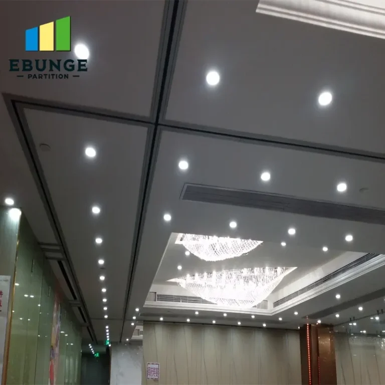 sliding partition wall cost top hung track system