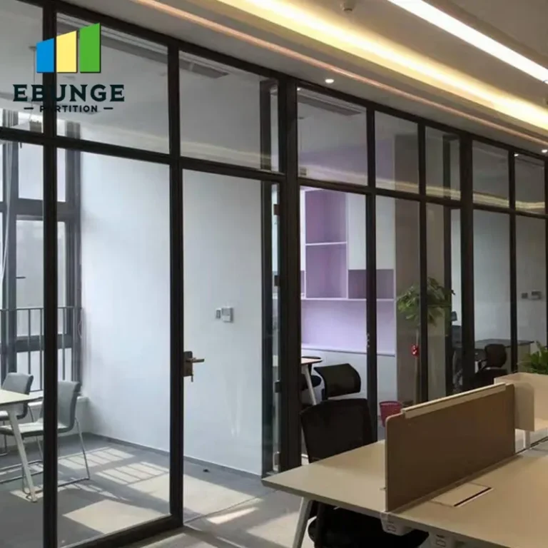 exhibition folding partition finishes commercial project example